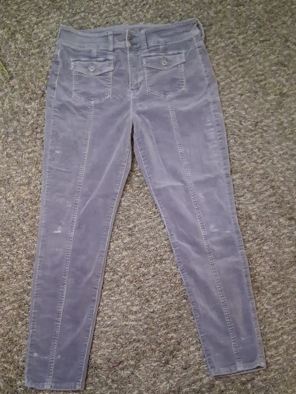 Classic High-Waist Women's Corduros in Light Purple
